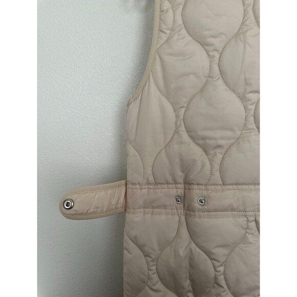 J. Crew Quilted Excursion Sleeveless Puffer Jacket Ivory White Size Small NEW - Picture 14 of 14